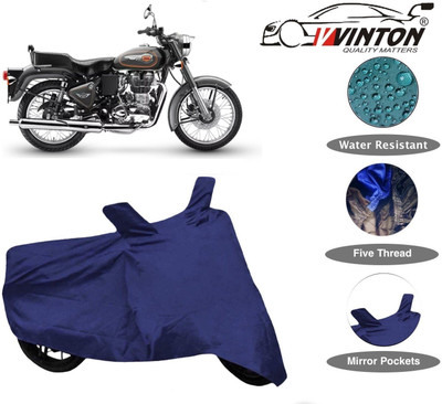 V VINTON Two Wheeler Cover for Royal Enfield(Bullet 500, Blue)