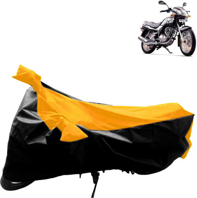 Rhtdm Two Wheeler Cover for TVS(Fiero F2, Black, Yellow)
