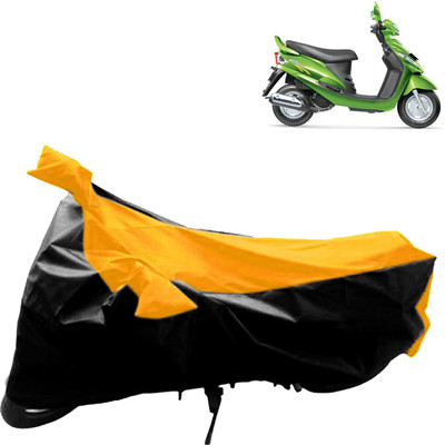aksmit Two Wheeler Cover for Mahindra(Rodeo RZ, Black, Yellow)