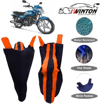 V VINTON Two Wheeler Cover for Hero(HF Deluxe, Orange)