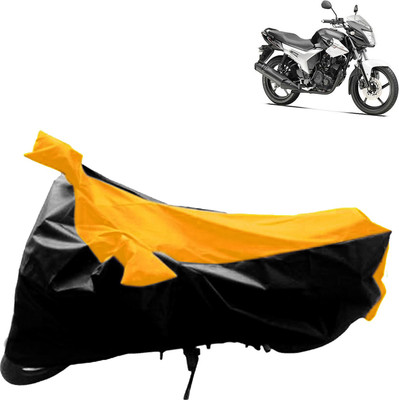 aksmit Two Wheeler Cover for Yamaha(SZ R, Black, Yellow)