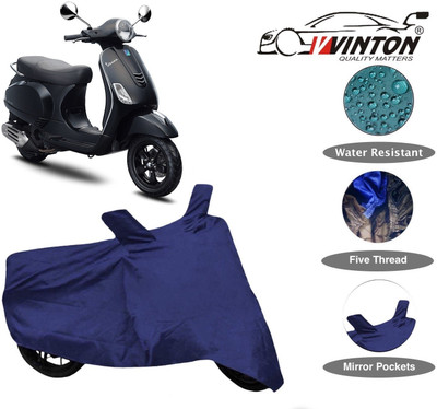 V VINTON Two Wheeler Cover for Piaggio(Vespa LX, Blue)