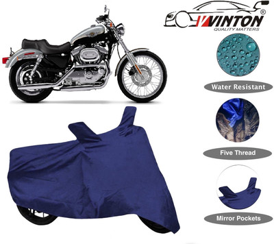 V VINTON Two Wheeler Cover for Harley Davidson(XL 1200, Blue)