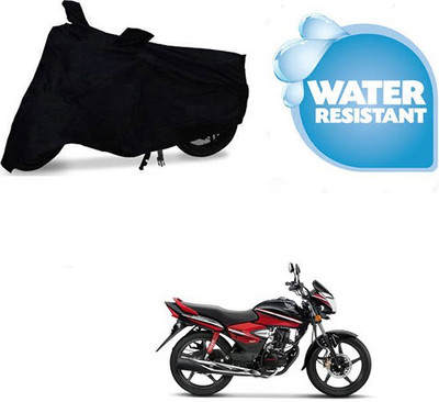 saanvi Waterproof Two Wheeler Cover for Honda(CB Shine, Black)