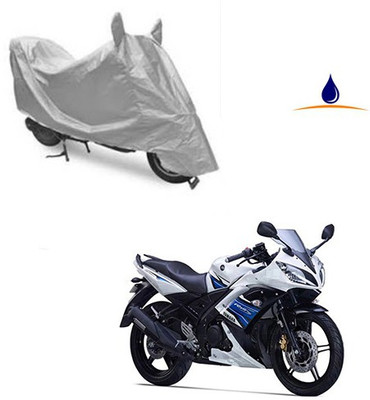 SRENTERPRISES Two Wheeler Cover for Yamaha(YZF R15 S, Silver)