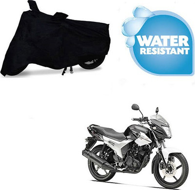SRENTERPRISES Two Wheeler Cover for Yamaha(SZ R, Black)