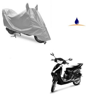 SRENTERPRISES Two Wheeler Cover for Lohia(Oma Star, Silver)