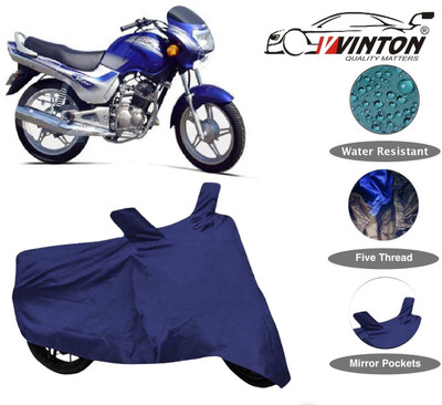 V VINTON Two Wheeler Cover for TVS(Victor GLX, Blue)