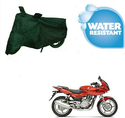 SpeedRock Waterproof Two Wheeler Cover for Bajaj(Pulsar 220 DTS-i, Green)