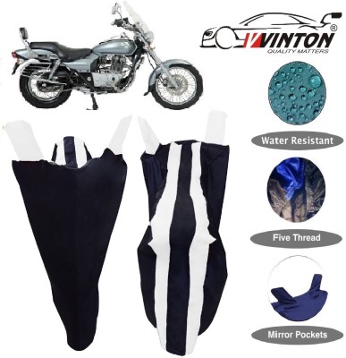 V VINTON Two Wheeler Cover for Bajaj(Avenger 220 DTS-i, White)