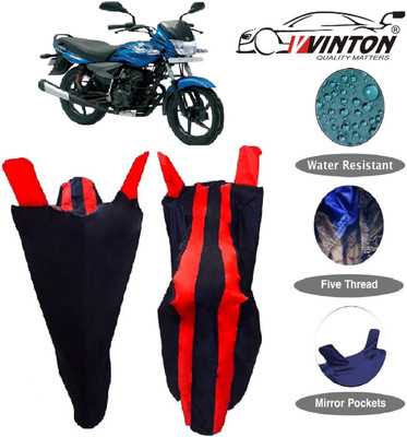 V VINTON Two Wheeler Cover for Bajaj(Platina 100 DTS-i, Red, Blue)