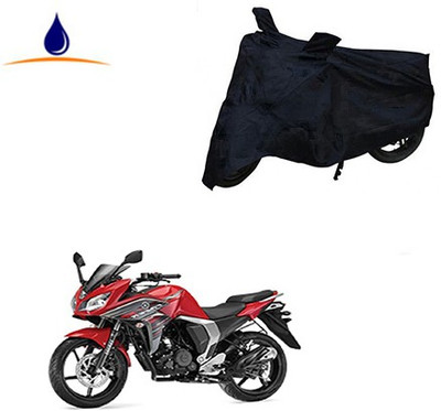 SRENTERPRISES Two Wheeler Cover for Yamaha(Fazer, Black)