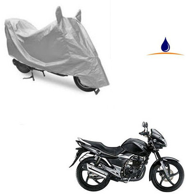 SRENTERPRISES Two Wheeler Cover for Suzuki(GS 150R, Silver)