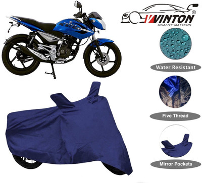 V VINTON Two Wheeler Cover for Bajaj(XCD 125cc, Blue)