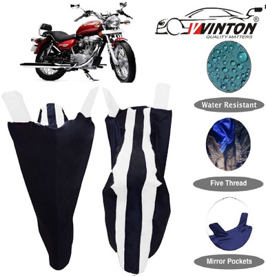 V VINTON Two Wheeler Cover for Royal Enfield(Twin spark, White)