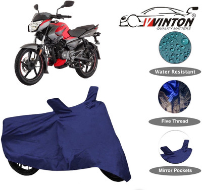 V VINTON Two Wheeler Cover for Bajaj(Pulsar 135 LS DTS-i, Blue)