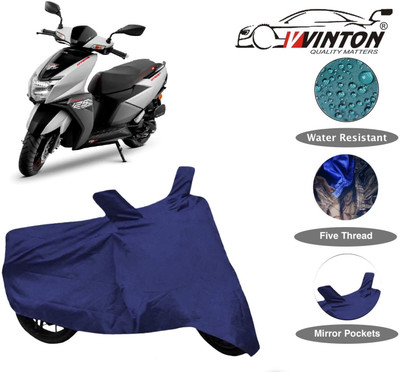 V VINTON Two Wheeler Cover for TVS(NTORQ, Blue)