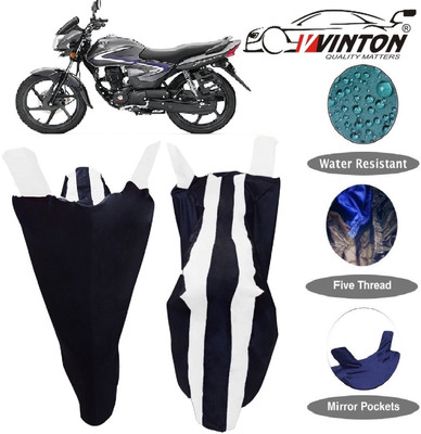 V VINTON Two Wheeler Cover for Honda(CB Shine, White)