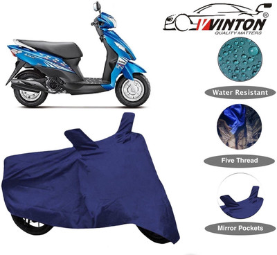 V VINTON Two Wheeler Cover for Suzuki(Let's, Blue)