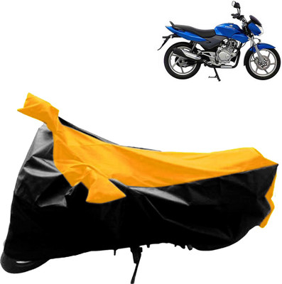 Rhtdm Two Wheeler Cover for Bajaj(DTS-i, Black, Yellow)