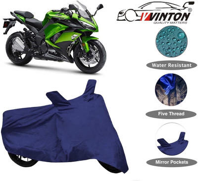 V VINTON Two Wheeler Cover for Kawasaki(Ninja 250, Blue)