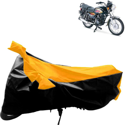 Rhtdm Two Wheeler Cover for TVS(Max 4R, Black, Yellow)