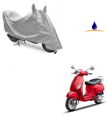 Atulit enterprises Waterproof Two Wheeler Cover for Piaggio(Vespa VXL, Silver)
