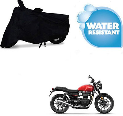 Atulit enterprises Waterproof Two Wheeler Cover for Triumph(Twin spark, Black)