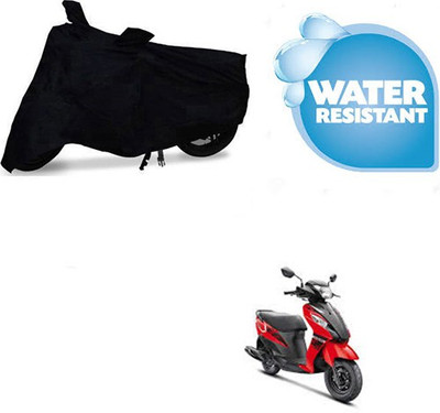 SRENTERPRISES Two Wheeler Cover for Suzuki(Let's, Black)