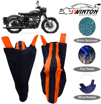 V VINTON Two Wheeler Cover for Royal Enfield(Classic 500, Orange)