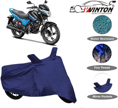 V VINTON Two Wheeler Cover for Hero(Glamour i3s, Blue)