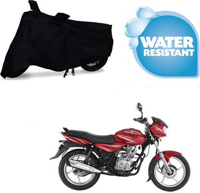 saanvi Waterproof Two Wheeler Cover for Bajaj(Discover 125 DTS-i, Black)
