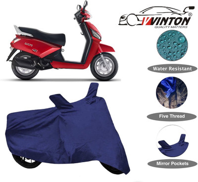 V VINTON Two Wheeler Cover for Mahindra(Gusto, Blue)