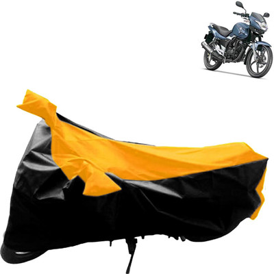 Rhtdm Two Wheeler Cover for Suzuki(GS 150R, Black, Yellow)