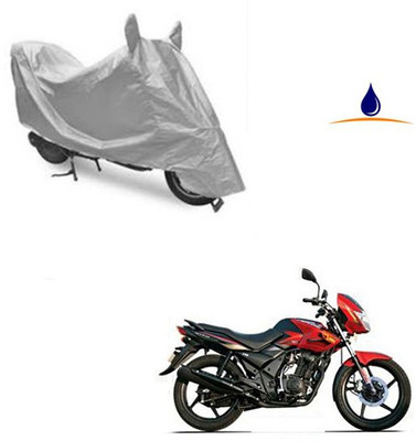 SRENTERPRISES Two Wheeler Cover for TVS(Flame DS 125, Silver)