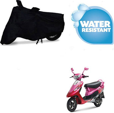 Atulit enterprises Waterproof Two Wheeler Cover for TVS(Scooty Pep+, Black)