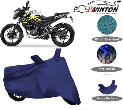 V VINTON Two Wheeler Cover for Bajaj(Pulsar 160 NS DTS-i, Blue)