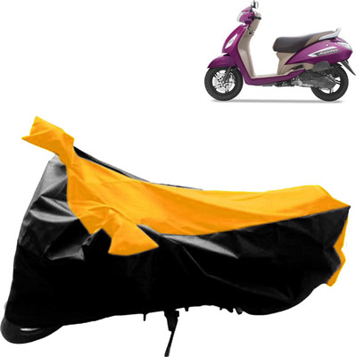aksmit Two Wheeler Cover for TVS(Jupiter, Black, Yellow)