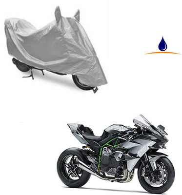 SRENTERPRISES Two Wheeler Cover for Kawasaki(Ninja, Silver)