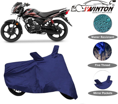 V VINTON Two Wheeler Cover for TVS(Victor New, Blue)