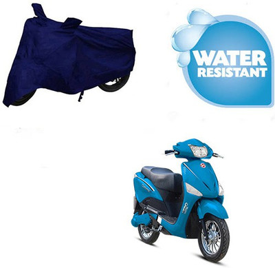 Feel heaven Waterproof Two Wheeler Cover for Hero(Electric Optima, Blue)