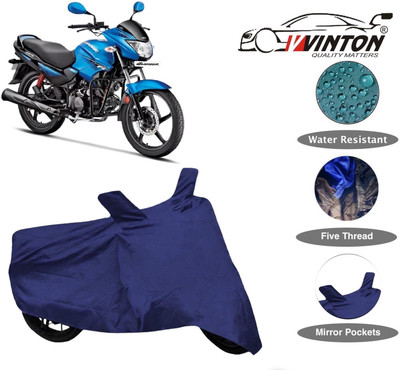 V VINTON Two Wheeler Cover for Hero(Glamour FI, Blue)