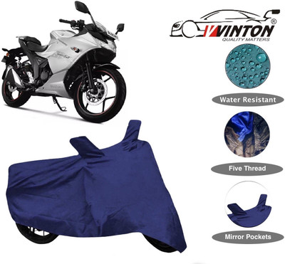 V VINTON Two Wheeler Cover for Suzuki(Gixxer SF, Blue)