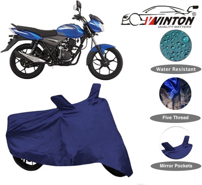 V VINTON Two Wheeler Cover for Bajaj(Discover 110, Blue)