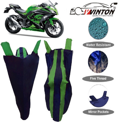 V VINTON Two Wheeler Cover for Kawasaki(Ninja 250, Multicolor)