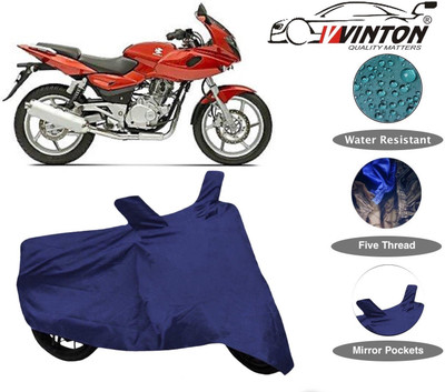 V VINTON Two Wheeler Cover for Bajaj(Pulsar 220 DTS-i, Blue)