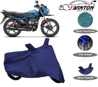 V VINTON Two Wheeler Cover for Hero(Passion Pro TR, Blue)