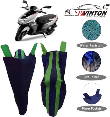 V VINTON Two Wheeler Cover for TVS(Ntorq 125, Green, Blue)
