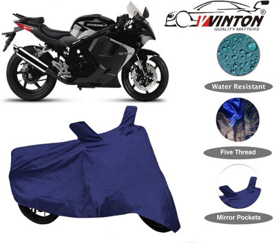 V VINTON Two Wheeler Cover for Hyosung(GT250R, Blue)