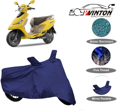 V VINTON Two Wheeler Cover for TVS(Zest, Blue)